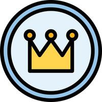 A crown icon on a white background vector