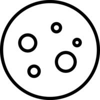 A black and white circle with four circles inside vector