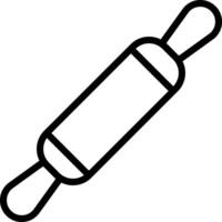 A rolling pin icon on a white background vector