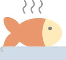 Fish with steam coming out of its head vector