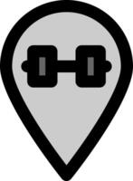 A pin with a pair of glasses on it vector