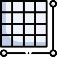 A square grid with a square grid vector