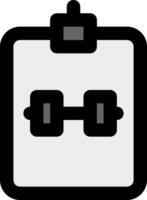 A black and white clip board with two glasses vector