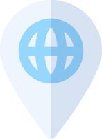 World map icon vector