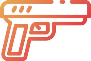 A gun icon on a white background vector