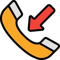 A phone with an arrow pointing down vector