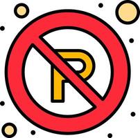 No parking sign illustration vector