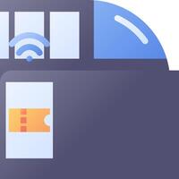 A wifi router with a wifi signal vector