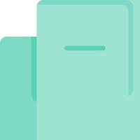A green folder with a white background vector