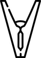 A black and white image of a zipper vector
