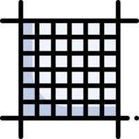 A square with a grid of squares on it vector