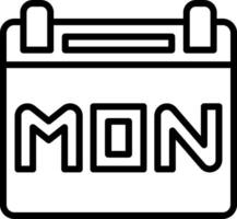 A calendar icon with the word month vector