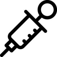 A syringe with a needle on it vector