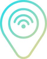 The wifi icon is shown on a white background vector