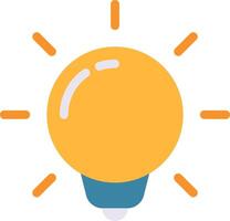 A light bulb with rays coming out of it vector