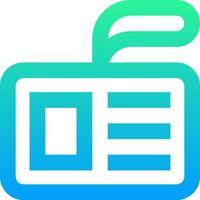 A blue and green icon with a phone vector