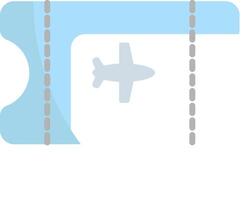 A blue and white airplane is flying over a white background vector
