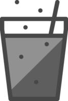 A glass of soda with a straw in it vector