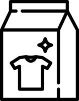 A shirt in a box with a star on it vector