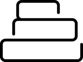 A black and white image of a cake vector
