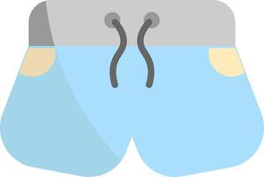 A pair of shorts with a zipper on the side vector