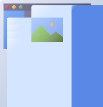 un carpeta con un imagen en eso vector