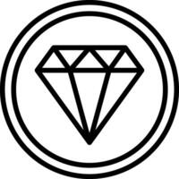A diamond in a circle logo vector