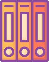 File folder icon in flat style vector
