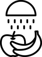 Fruit and vegetables icon vector