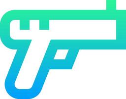 The logo for the gun app vector