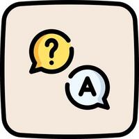 Two speech bubbles with question marks vector
