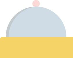 A yellow hat with a pink dot on it vector