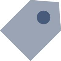 A blue and gray square with a dot in the middle vector