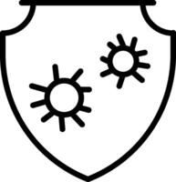A shield with two suns on it vector