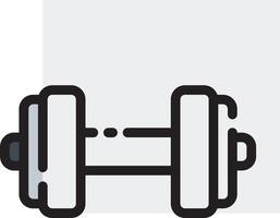 Dumbbell icon on white background vector