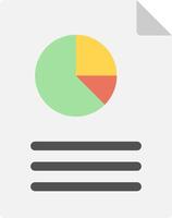 A pie chart icon on a white background vector