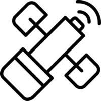A black and white icon of a wireless device vector