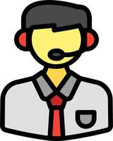 Call center operator icon illustration vector