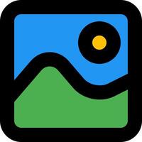 The app icon for a photo vector
