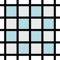 A square grid with blue squares vector