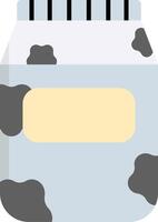 A jar of milk with a cow on it vector