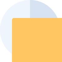 A yellow folder with a white background vector