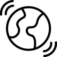 A globe with a wave around it vector