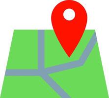 Map pin location vector