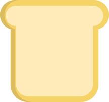 A slice of toast icon on a white background vector