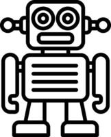 A robot icon on a white background vector