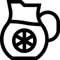 A black and white image of a pitcher with a wheel vector