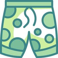 A pair of shorts with polka dots vector