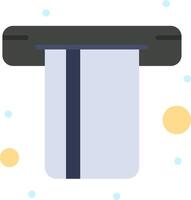 A towel hanging from a hook on a wall vector