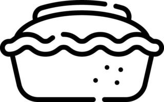 A black and white image of a cupcake vector